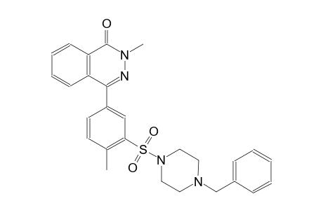 4-{3-[(4-benzyl-1-piperazinyl)sulfonyl]-4-methylphenyl}-2-methyl-1(2H)-phthalazinone