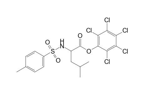 N-(p-tolylsulfonyl)-dl-leucine, pentachlorophenyl ester