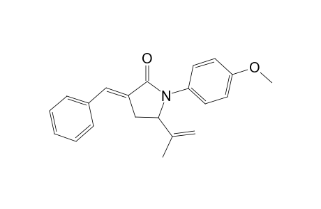 3-(1'-Methylenethyl)-5-benzylidene)-N-(4'-methoxyphenyl)-2-azacyclopentan-1-one