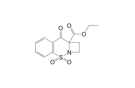 9-oxo-1,2,9,9a-tetrahydroazeto[1,2-b][1,2]benzothiazine-9a-carboxylic acid, ethyl ester, 4,4-dioxide