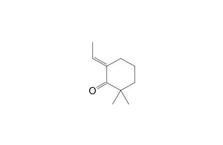 (6E)-6-ethylidene-2,2-dimethyl-1-cyclohexanone