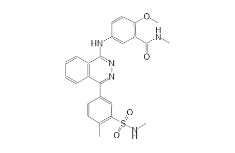 2-methoxy-N-methyl-5-[(4-{4-methyl-3-[(methylamino)sulfonyl]phenyl}-1-phthalazinyl)amino]benzamide