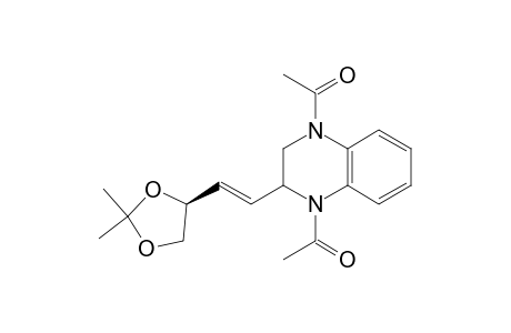 Quinoxaline, 1,4-diacetyl-2-[2-(2,2-dimethyl-1,3-dioxolan-4-yl)ethenyl]-1,2,3,4-tetrahydro-