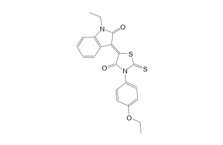 (3Z)-3-[3-(4-ethoxyphenyl)-4-oxo-2-thioxo-1,3-thiazolidin-5-ylidene]-1-ethyl-1,3-dihydro-2H-indol-2-one