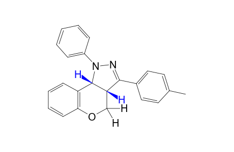 1-phenyl-1,3a,4,9b-tetrahydro-3-p-tolyl-cis-[1]benzopyrazno[4,3-c]pyrazole
