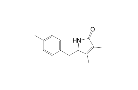 2H-Pyrrol-2-one, 1,5-dihydro-3,4-dimethyl-5-[(4-methylphenyl)methyl]-