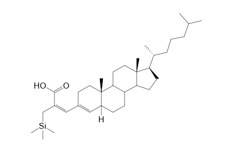 3-(Cholest-3-en-3-yl)-2-(trimethylsilylmethyl)prop-2-enoic acid
