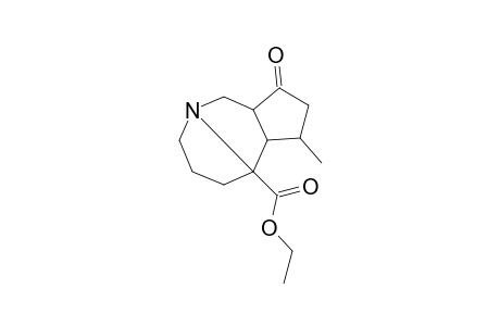 2-Carbethoxy-11-methyl-9-oxo-6-azatricyclo[6.3.0.0(2,6)]undecane