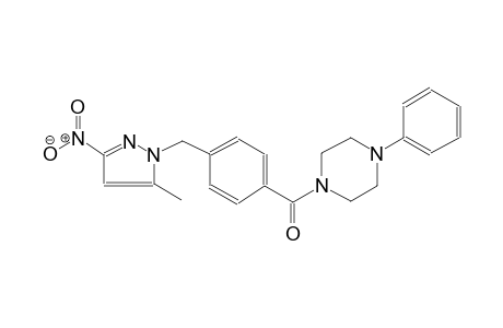 1-{4-[(5-methyl-3-nitro-1H-pyrazol-1-yl)methyl]benzoyl}-4-phenylpiperazine