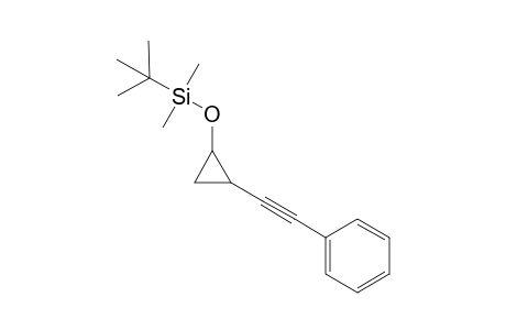4-[(cis/trans-2-tert-Butyldimethylsiloxycyclopropyl)ethynylbenzene