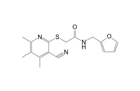 acetamide, 2-[(3-cyano-4,5,6-trimethyl-2-pyridinyl)thio]-N-(2-furanylmethyl)-