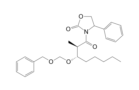 (2R)-3-((2R,3S)-3-Benzyloxymethyloxy-2-methyloctanoyl)-4-phenyloxazolidin-2-one