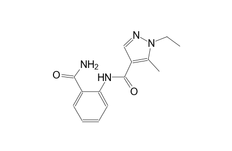 N-[2-(aminocarbonyl)phenyl]-1-ethyl-5-methyl-1H-pyrazole-4-carboxamide