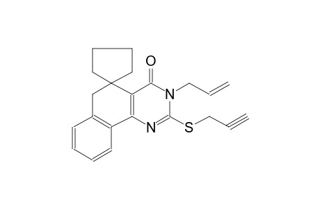 3-allyl-2-(prop-2-yn-1-ylthio)-3H-spiro[benzo[h]quinazoline-5,1'-cyclopentan]-4(6H)-one