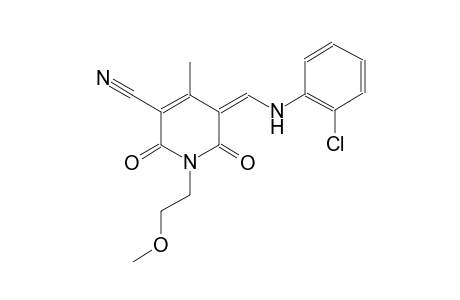 3-pyridinecarbonitrile, 5-[[(2-chlorophenyl)amino]methylene]-1,2,5,6-tetrahydro-1-(2-methoxyethyl)-4-methyl-2,6-dioxo-, (5Z)-