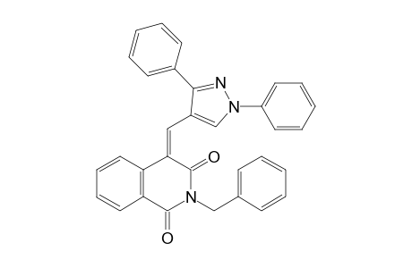 (Z)-2-benzyl-4-((1,3-diphenyl-1H-pyrazol-4-yl)methylene)isoquinoline-1,3(2H,4H)-dione