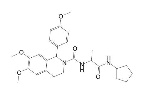 2(1H)-isoquinolinecarboxamide, N-[(1S)-2-(cyclopentylamino)-1-methyl-2-oxoethyl]-3,4-dihydro-6,7-dimethoxy-1-(4-methoxyphenyl)-