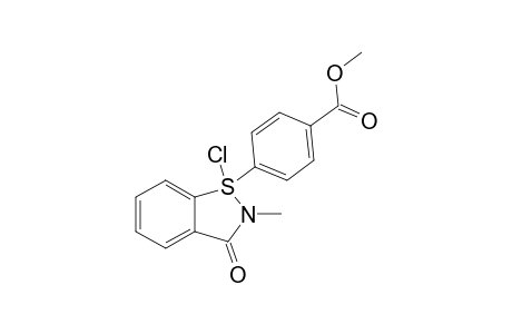 2,3-DIHYDRO-1-CHLORO-1-[4-(METHOXYCARBONYL)-PHENYL]-2-METHYL-3-OXO-1,2-BENZISOTHIAZOLE