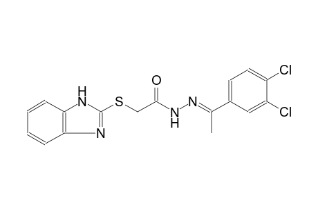 2-(1H-benzimidazol-2-ylsulfanyl)-N'-[(E)-1-(3,4-dichlorophenyl)ethylidene]acetohydrazide