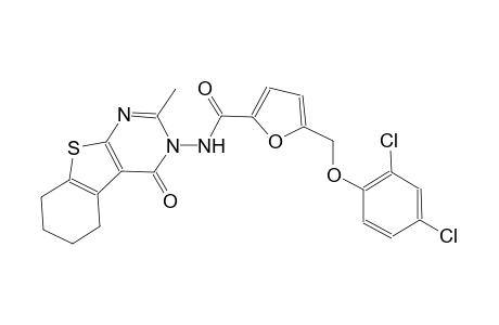 5-[(2,4-dichlorophenoxy)methyl]-N-(2-methyl-4-oxo-5,6,7,8-tetrahydro[1]benzothieno[2,3-d]pyrimidin-3(4H)-yl)-2-furamide