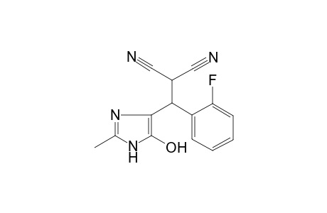 2-[(2-fluorophenyl)(5-hydroxy-2-methyl-1H-imidazol-4-yl)methyl]malononitrile