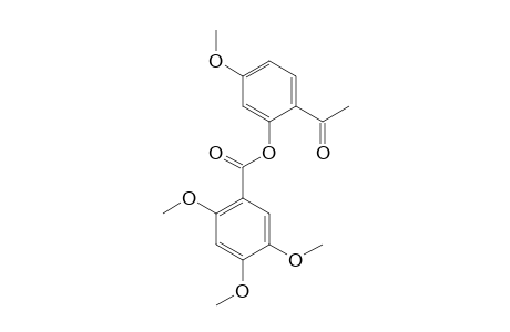 2,4,5-TRIMETHOXYBENZOIC-ACID-2'-ACETYL-5'-METHOXY-PHENYLESTER