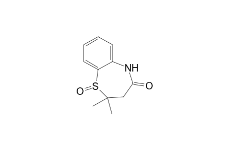 1,5-Benzothiazepin-4(5H)-one, 2,3-dihydro-2,2-dimethyl-, 1-oxide