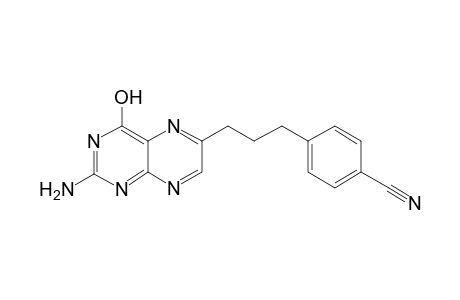 4-[3-(2-Amino-4-hydroxy-6-pteridinyl)propyl]benzonitrile