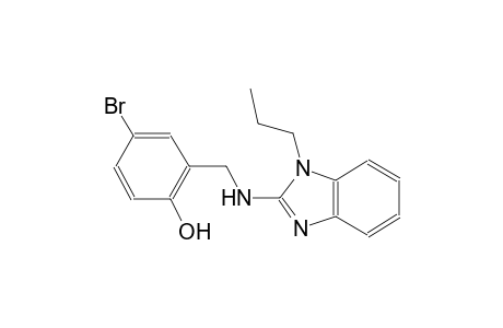 4-bromo-2-{[(1-propyl-1H-benzimidazol-2-yl)amino]methyl}phenol