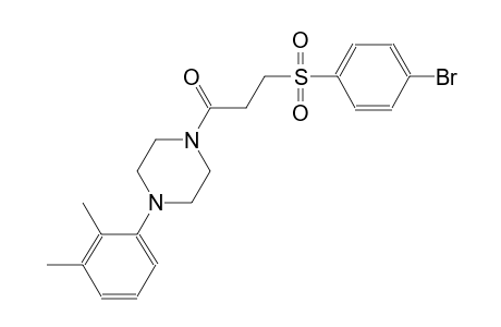 piperazine, 1-[3-[(4-bromophenyl)sulfonyl]-1-oxopropyl]-4-(2,3-dimethylphenyl)-