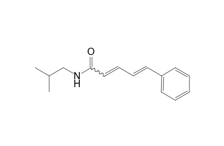 N-i-butyl-5-phenyl-(2E,4E)-pentenamide