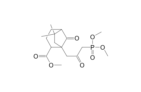 Bicyclo[3.2.1]octane-2-carboxylic acid, 1-[3-(dimethoxyphosphinyl)-2-oxopropyl]-6,6-dimethyl-8-oxo-, methyl ester, exo-(.+-.)-