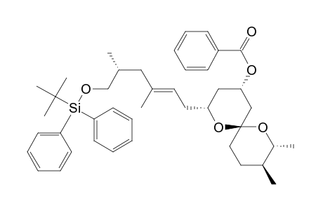 1,7-Dioxaspiro[5.5]undecan-4-ol, 2-[6-[[(1,1-dimethylethyl)diphenylsilyl]oxy]-3,5-dimethyl-2-hexenyl]-8,9-dimethyl-, benzoate, [2R-[2.alpha.(2E,5R*),4.alpha.,6.beta.(8R*,9S*)]]-