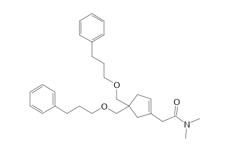 [4,4-Bis(3-phenylpropoxymethyl)cyclopent-1-enyl]-N,N-dimethylacetamide