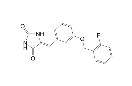 2,4-imidazolidinedione, 5-[[3-[(2-fluorophenyl)methoxy]phenyl]methylene]-, (5Z)-