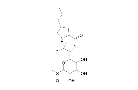 Clindamycine-M (nor-sulfoxide-) MS2