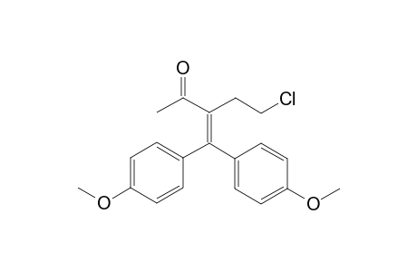 3-(bis(4-methoxyphenyl)methylene)-5-chloropentan-2-one