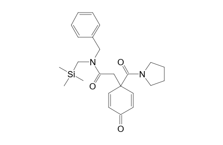 N-(benzyl)-2-[4-keto-1-(pyrrolidine-1-carbonyl)-1-cyclohexa-2,5-dienyl]-N-(trimethylsilylmethyl)acetamide