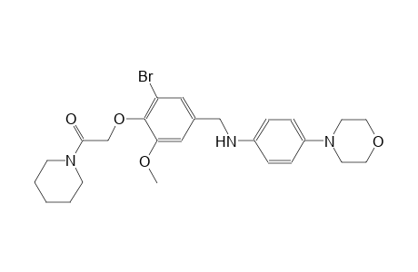 N-{3-bromo-5-methoxy-4-[2-oxo-2-(1-piperidinyl)ethoxy]benzyl}-4-(4-morpholinyl)aniline