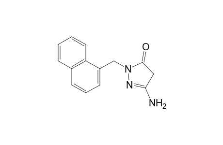 3-amino-1-[(1-naphthyl)methyl]-2-pyrazolin-5-one