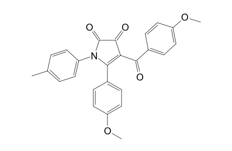 4-(4-METHOXYBENZOYL)-5-(4-METHOXYPHENYL)-1-(4-METHYLPHENYL)-2,3-DIHYDRO-1H-PYRROLE-2,3-DIONE