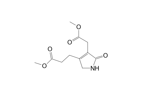 3-(4-Methoxycarbonylmethyl-5-oxo-2,5-dihydro-1H-pyrrol-3-yl)-propionic acid, methyl ester