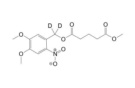 Glutaric acid (4,5-dimethoxy-2-nitrobenzyl-a,a-D2) ester methyl ester