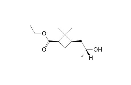 Ethyl (1R,2'R,3R)-3-(2'-hydroxypropyl)-2,2-dimethyl-1-yclobutanecarboxylate