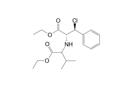 (2R,3S) Ethyl 3-chloro-2(1-ethoxycarbonyl-1-i-propyl)methylamino-3-phenylpropionate