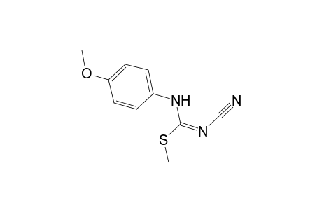 Methyl N'-cyano-N-(4-methoxyphenyl)imidothiocarbamate