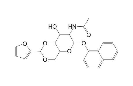 beta-D-glucopyranoside, 1-naphthalenyl 2-(acetylamino)-2-deoxy-4,6-O-(2-furanylmethylene)-