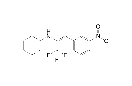 N-[2-(3-Nitrophenyl)-1-(trifluoromethyl)ethenyl]cyclohexanamine