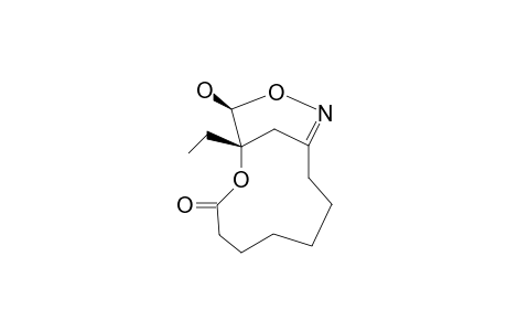 (+/-)-1-ETHYL-13-HYDROXY-2,12-DIOXA-11-AZABICYCLO-[8.3.1]-TETRADEC-10-EN-3-ONE