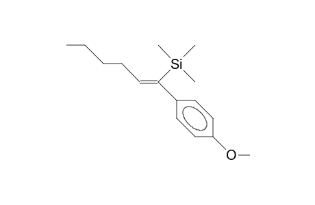 1-(4-Methoxy-phenyl)-1-trimethylsilyl-1-hexene